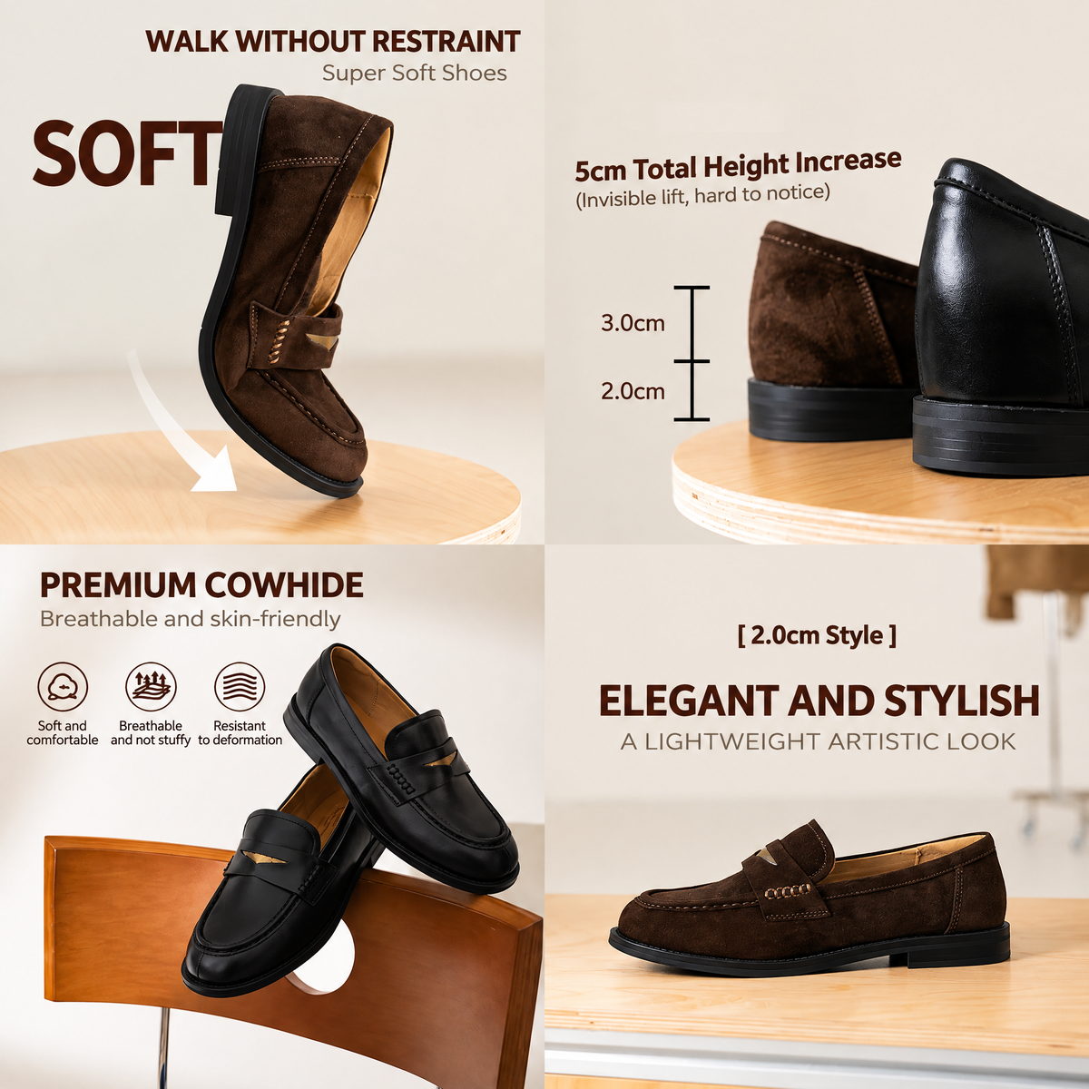 Romantic Notes Loafers — Women’s Moc-Toe Slip-On Shoes